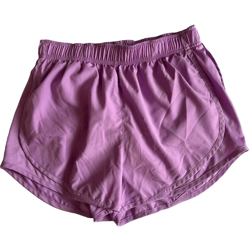 Nike Dri Fit Tempo Running Shorts Lilac Purple Women S Small Lined Run Athletic
